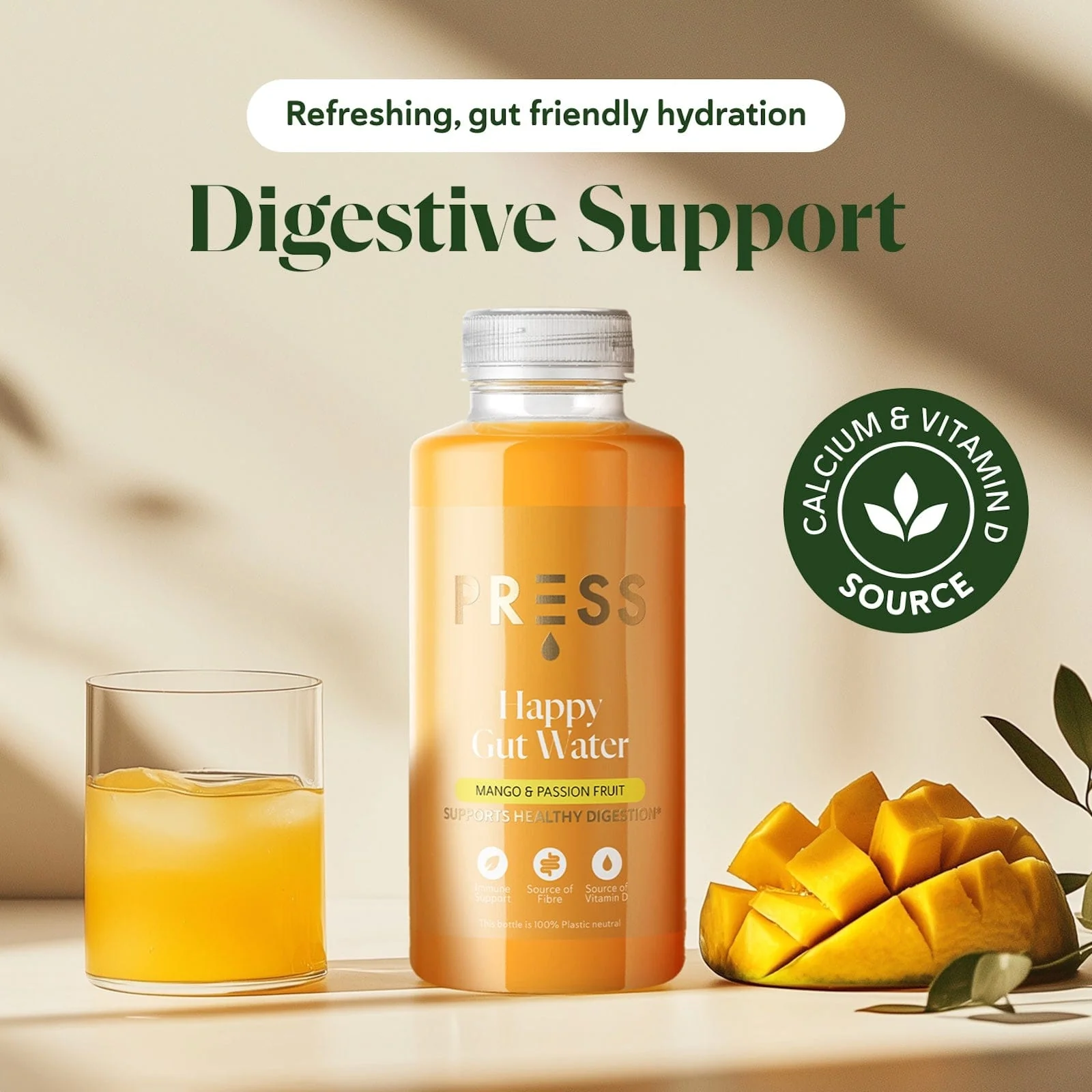 Mango & Passion Fruit Happy Gut Water