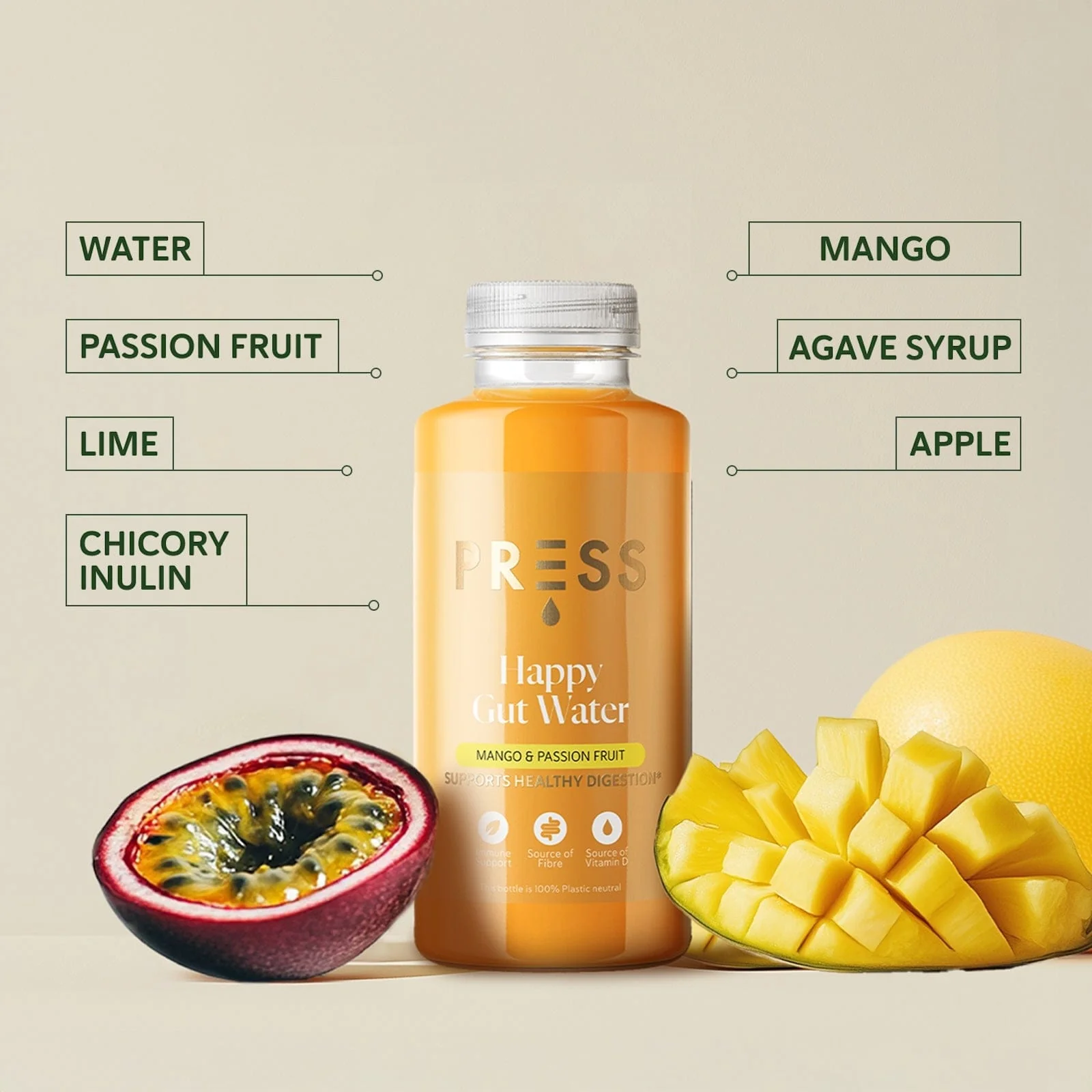 Mango & Passion Fruit Happy Gut Water - Image 2